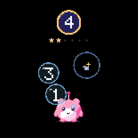 Bubble Pop: bubbles with numbers on them